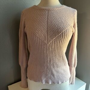 Jon & Anna Light Pink Ribbed Sweater